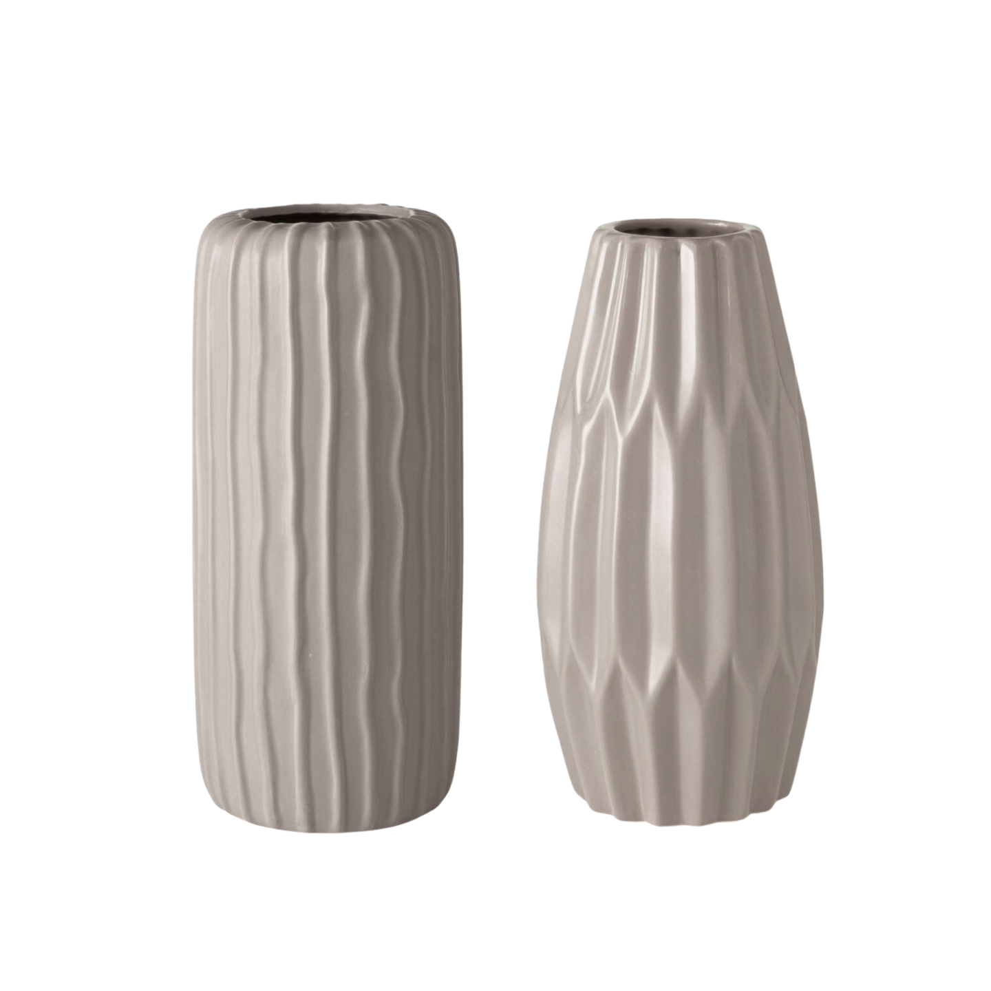 Decoratieve vaas in 3-delige set van keramiek mat design met groeven hoogte 12 cm bloemenvaas tafeldecoratie - blauw Decoratieve vaas in 3-delige set van keramiek mat design met groeven hoogte 12 cm bloemenvaas tafeldecoratie - blauw