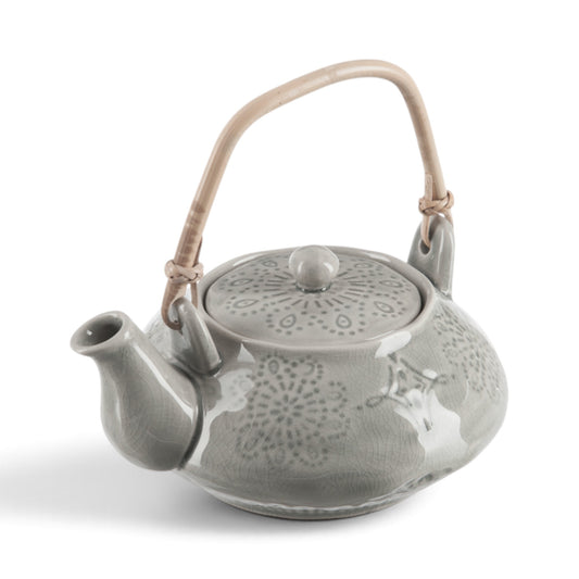 Aardewerk Theepot Grijs