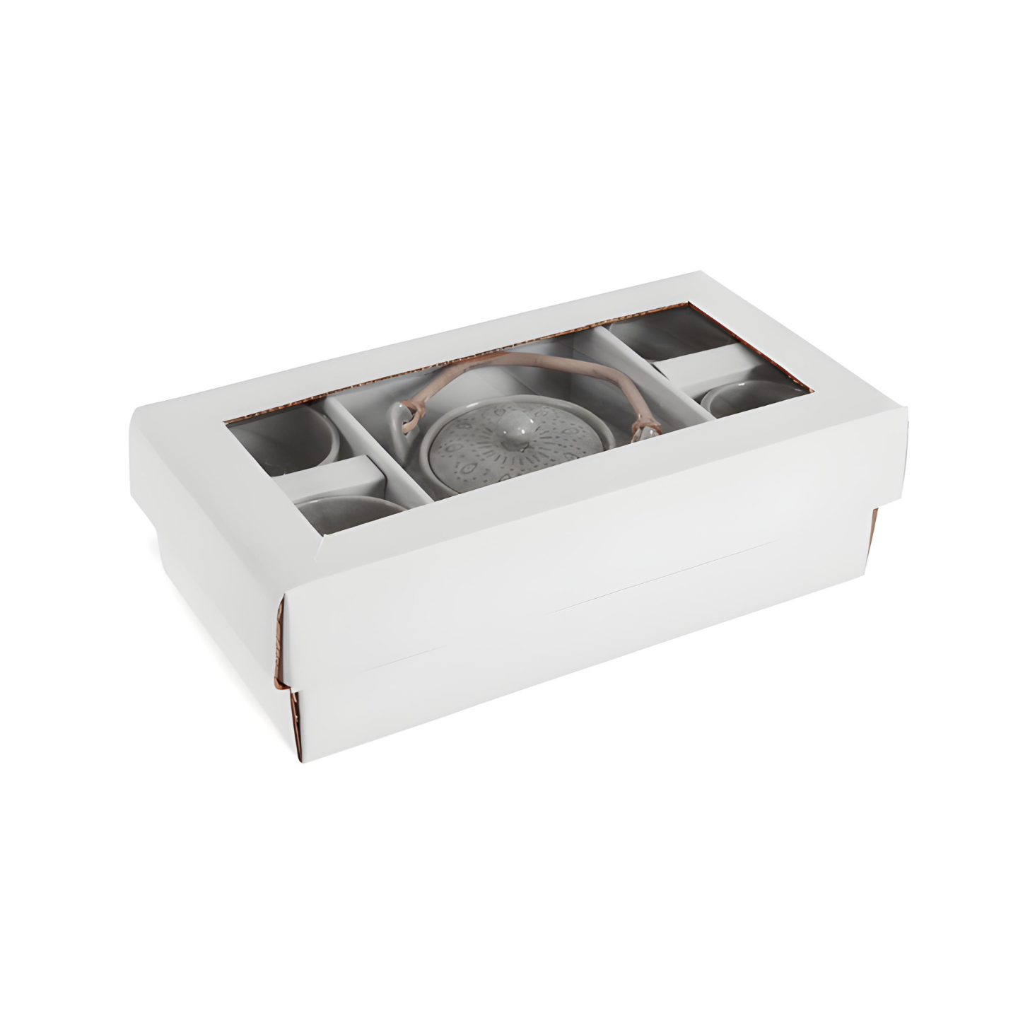 Aardewerk Theepot Grijs Cadeauverpakking