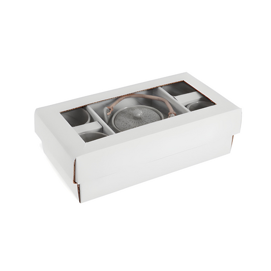 Aardewerk Theepot Grijs Cadeauverpakking