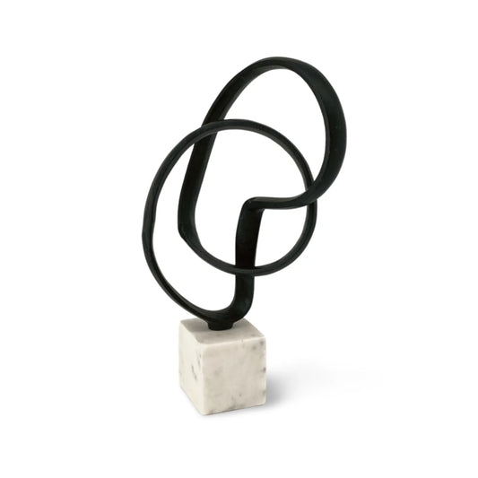 Beeld Abstract Metaal Marmer 37 cm