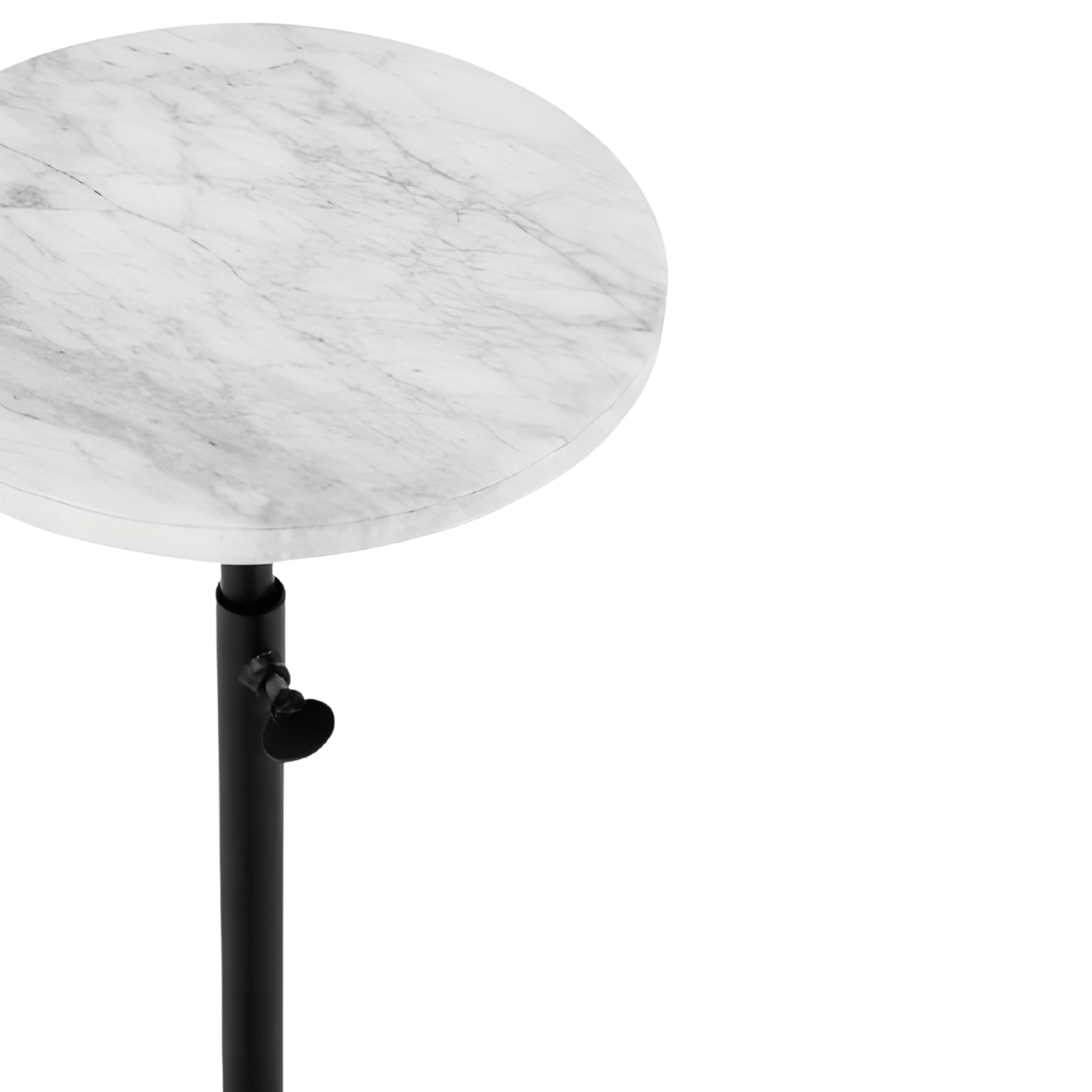 Bijzettafel Marmer Wit Rond Detail