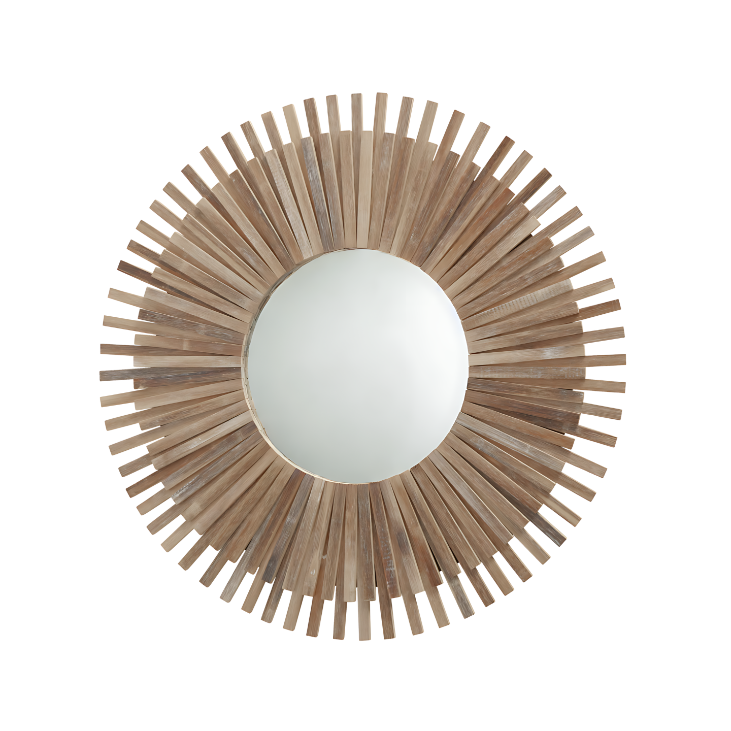 Bijzondere Wandspiegel Hout Rond Ø 75 cm