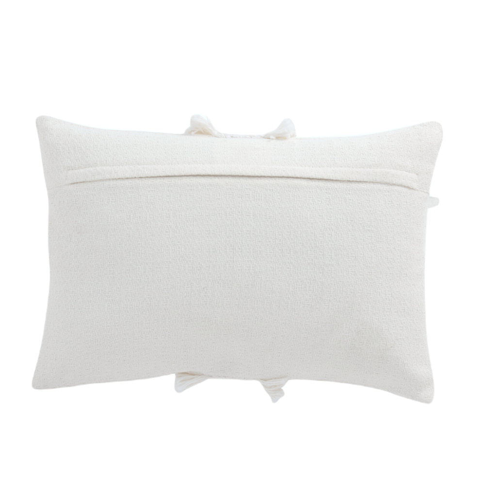 Bohemian Sierkussen Ibiza Wit Achterkant