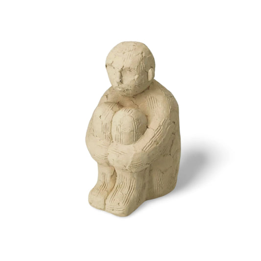Decoratief Beeld Zittende Man