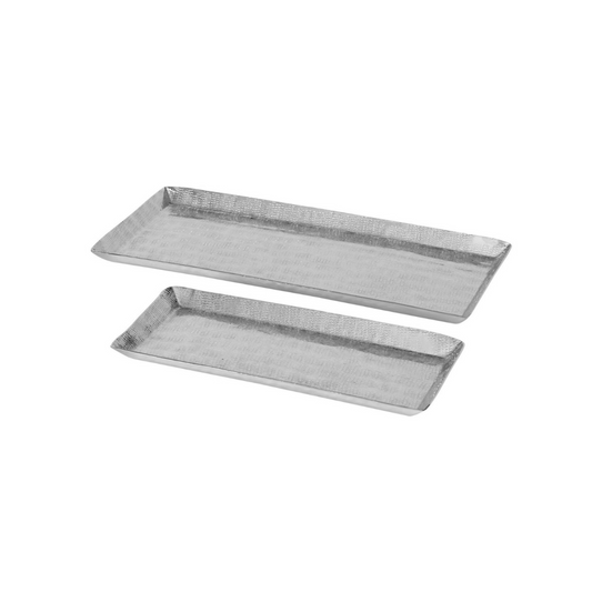 Decoratief Dienblad Zilver - Set 2