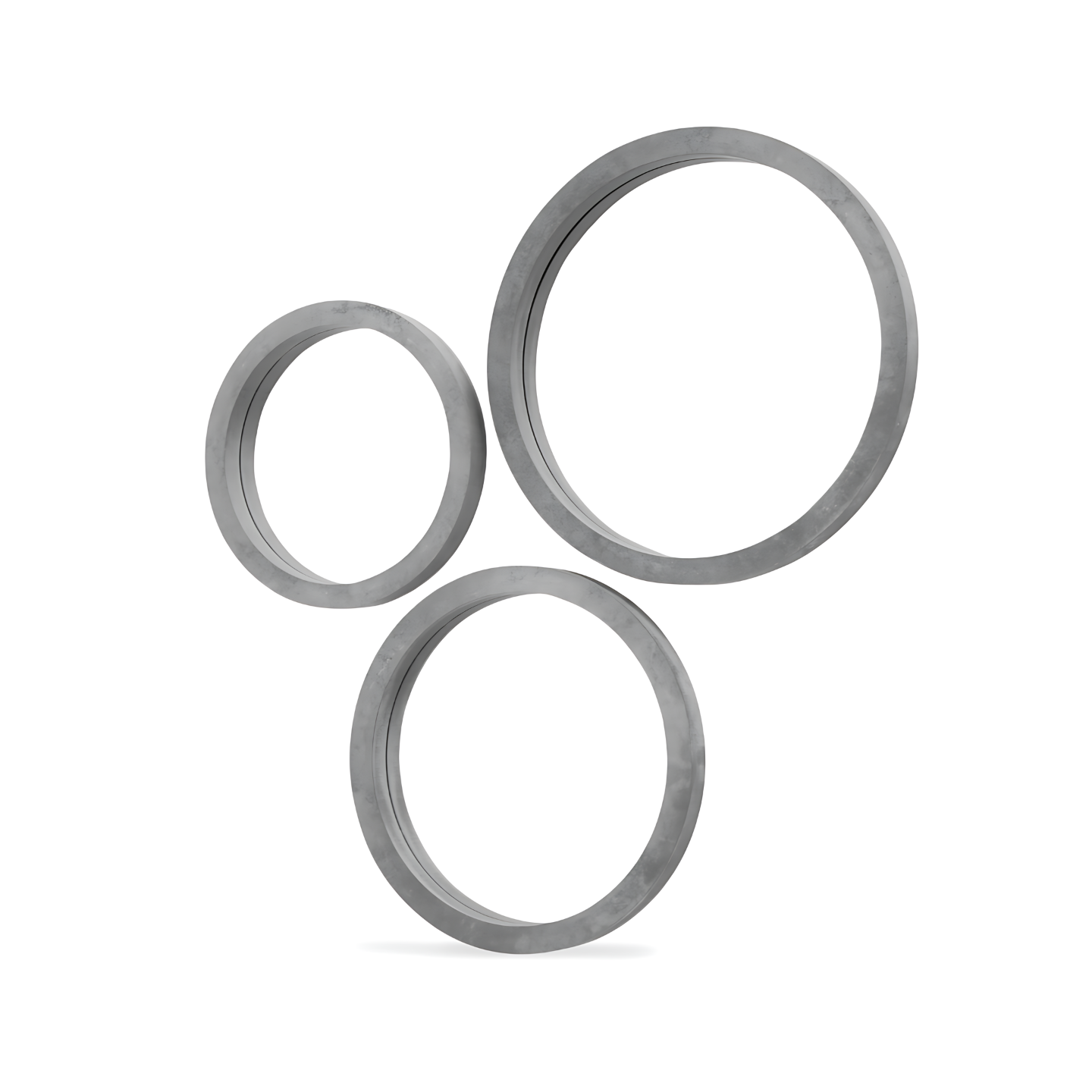 Decoratieve Spiegel Betonlook Grijs - Set 3