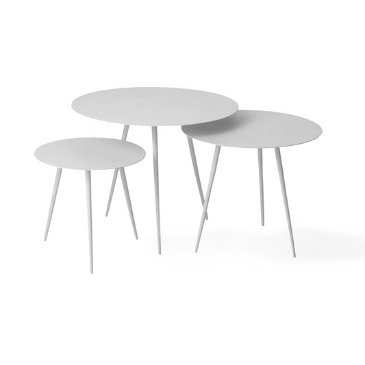 Design Bijzettafel Wit - Set 3