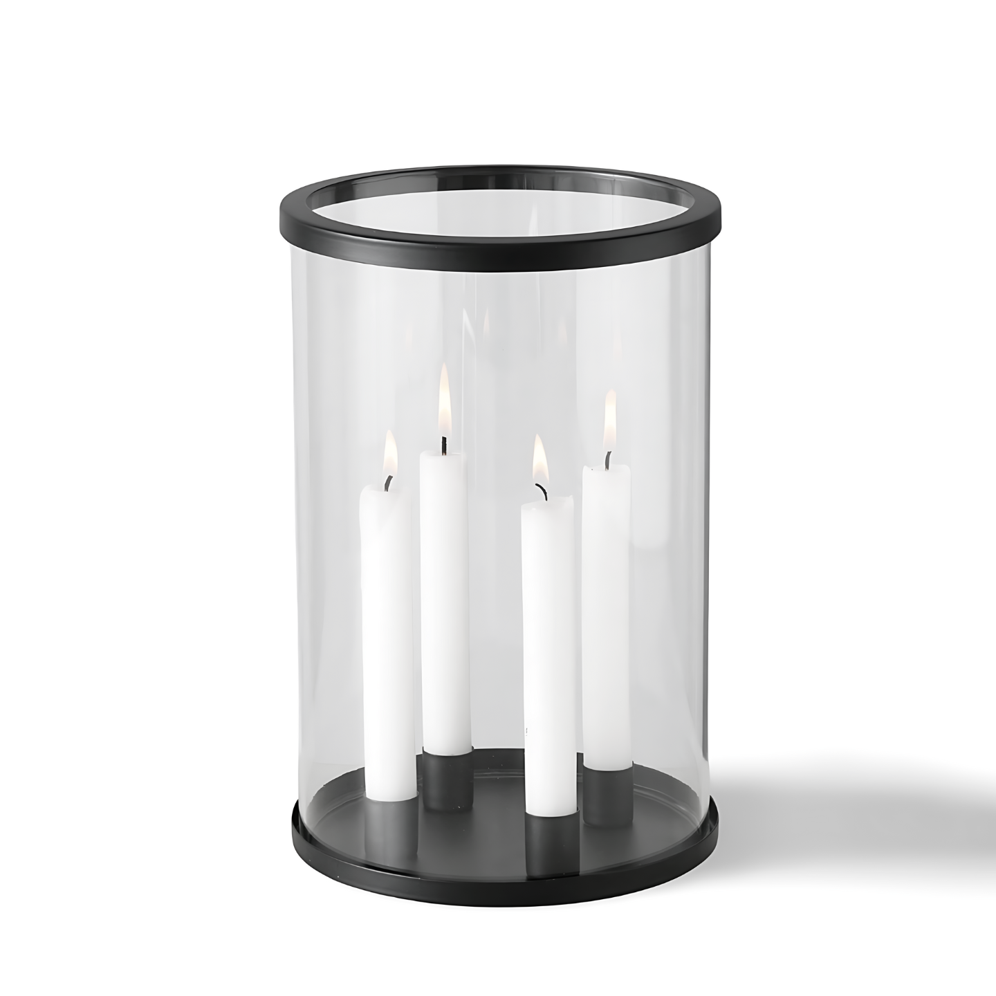 Design Kandelaar Glas Zwart