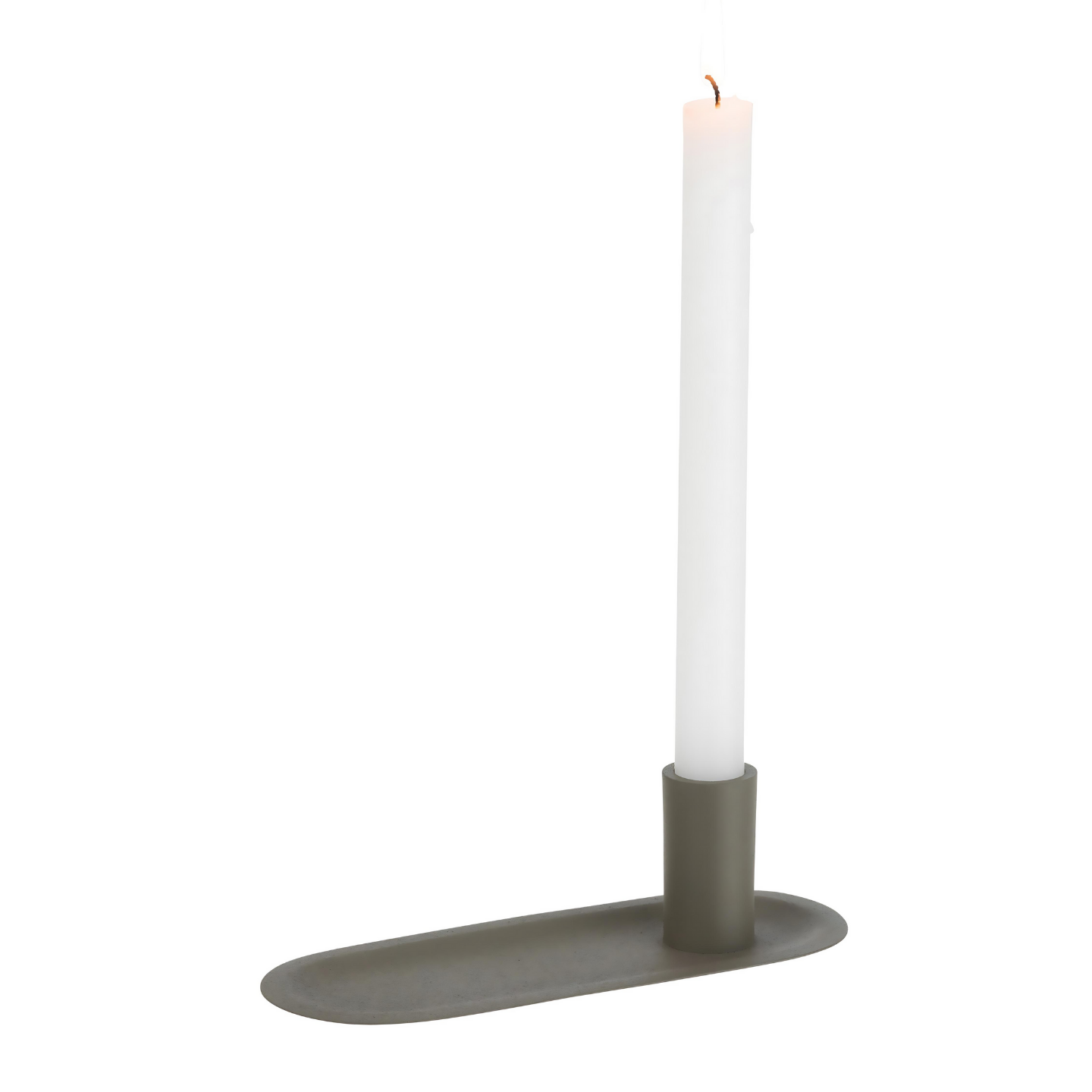 Design Kandelaar Scandinavisch Groen Met Kaars