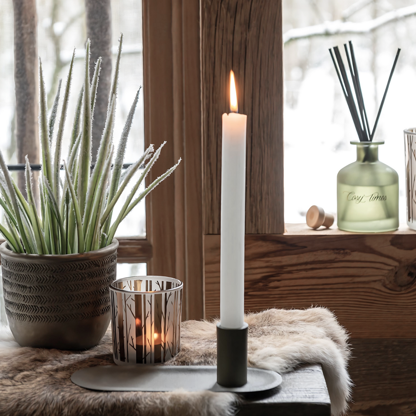 Design Kandelaar Scandinavisch Groen Sfeerfoto