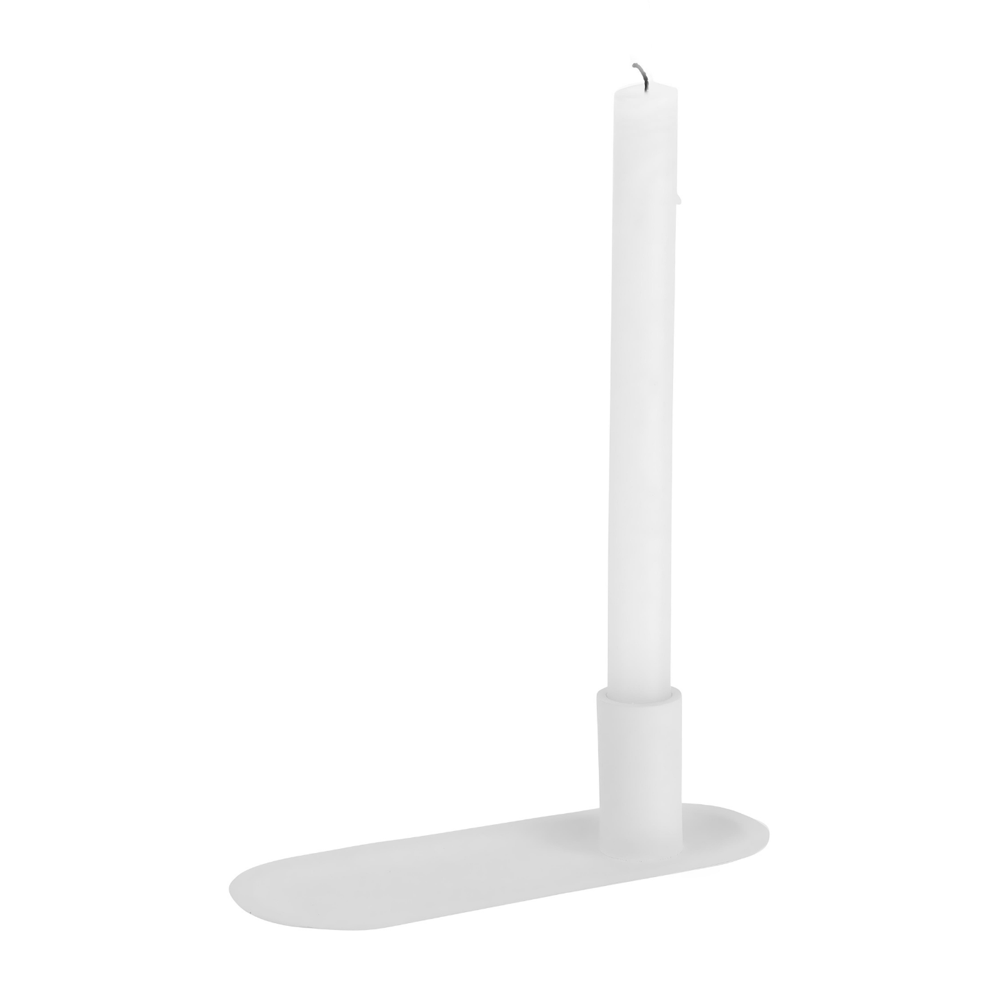 Design Kandelaar Scandinavisch Wit Met Kaars