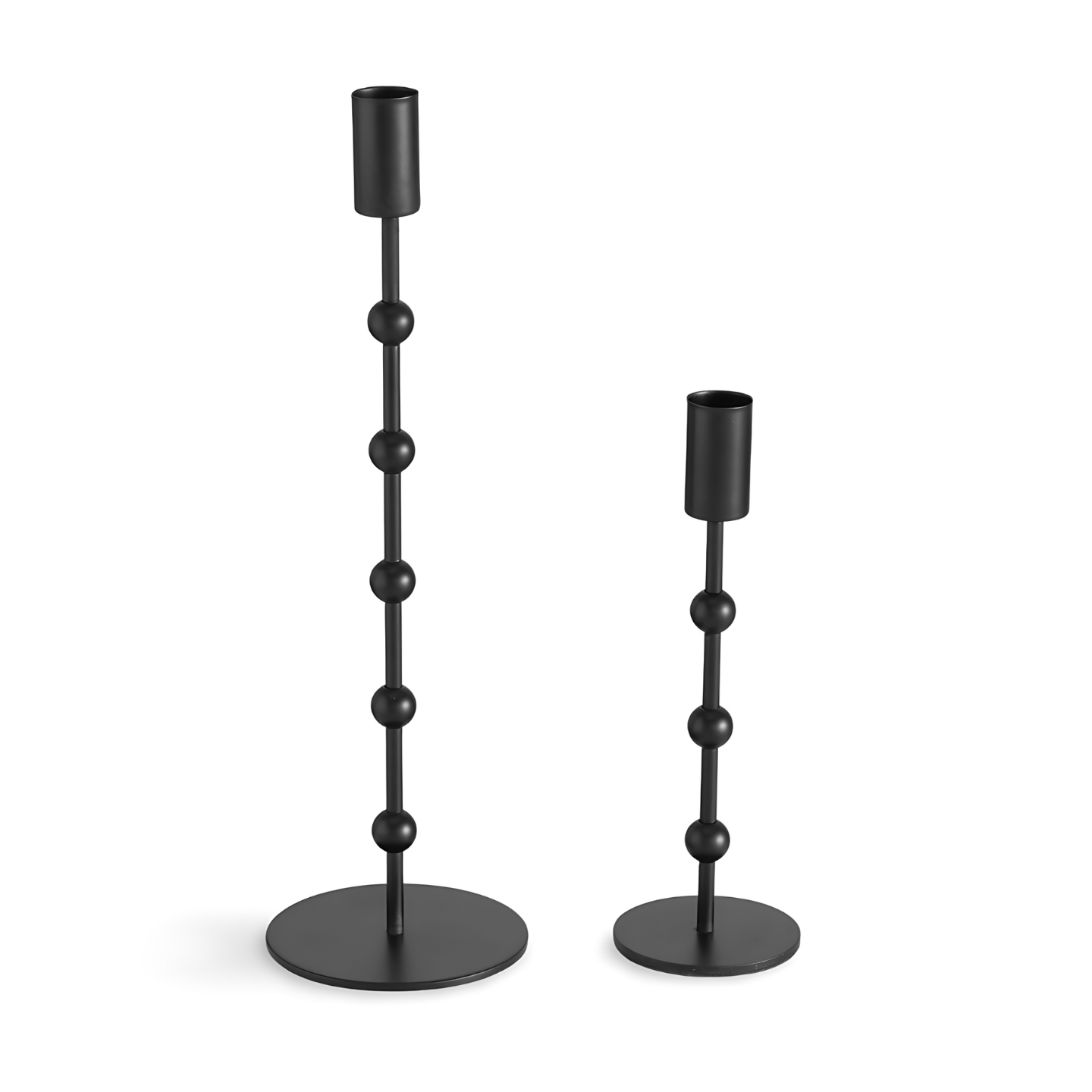 Design Kandelaar Zwart - Set 2