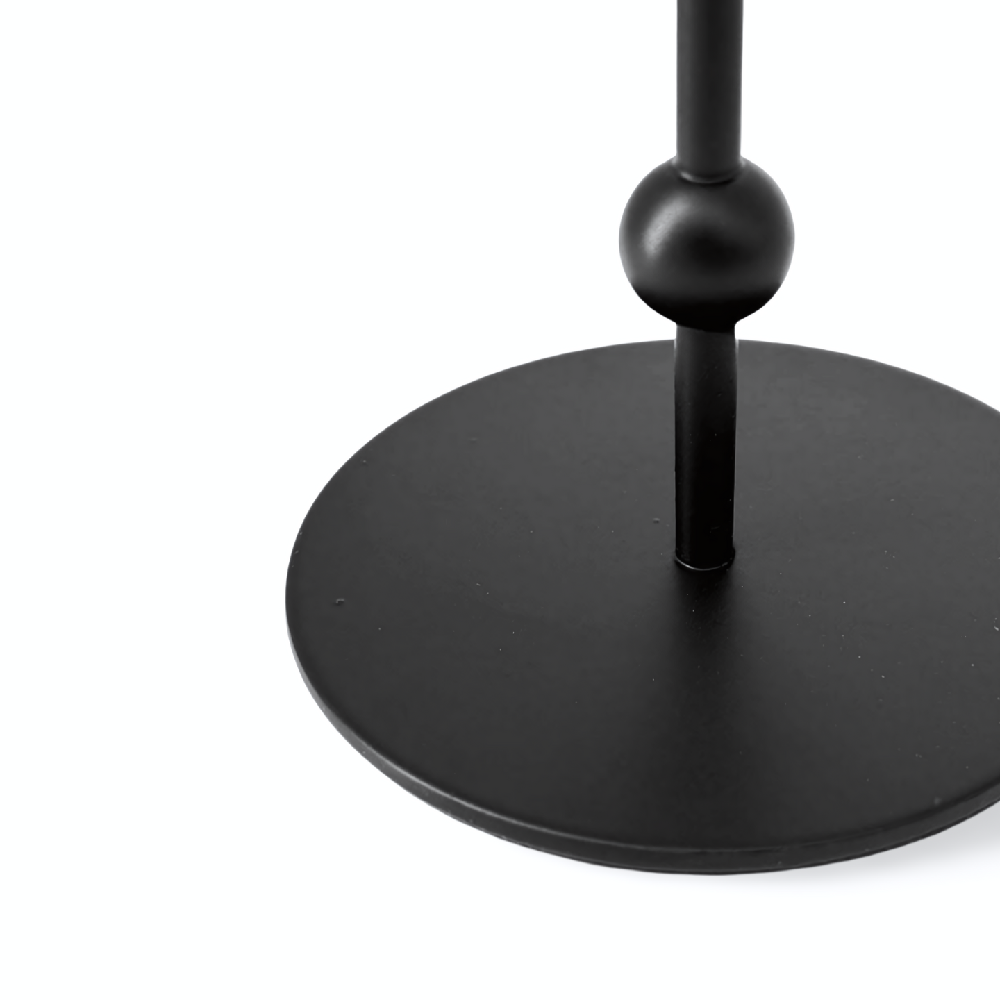 Design Kandelaar Zwart Voet Detail