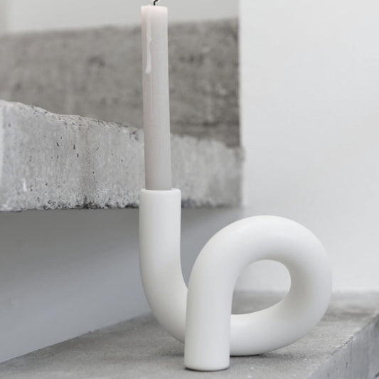 Design Vaas Scandinavisch Wit Sfeerfoto
