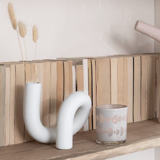 Design Vaas Scandinavisch Wit Sfeerfoto