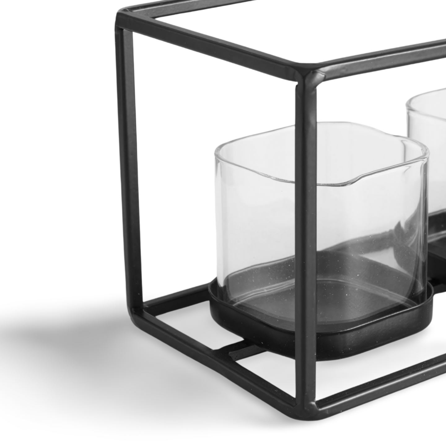 Design Waxinelichthouder Zwart Detail