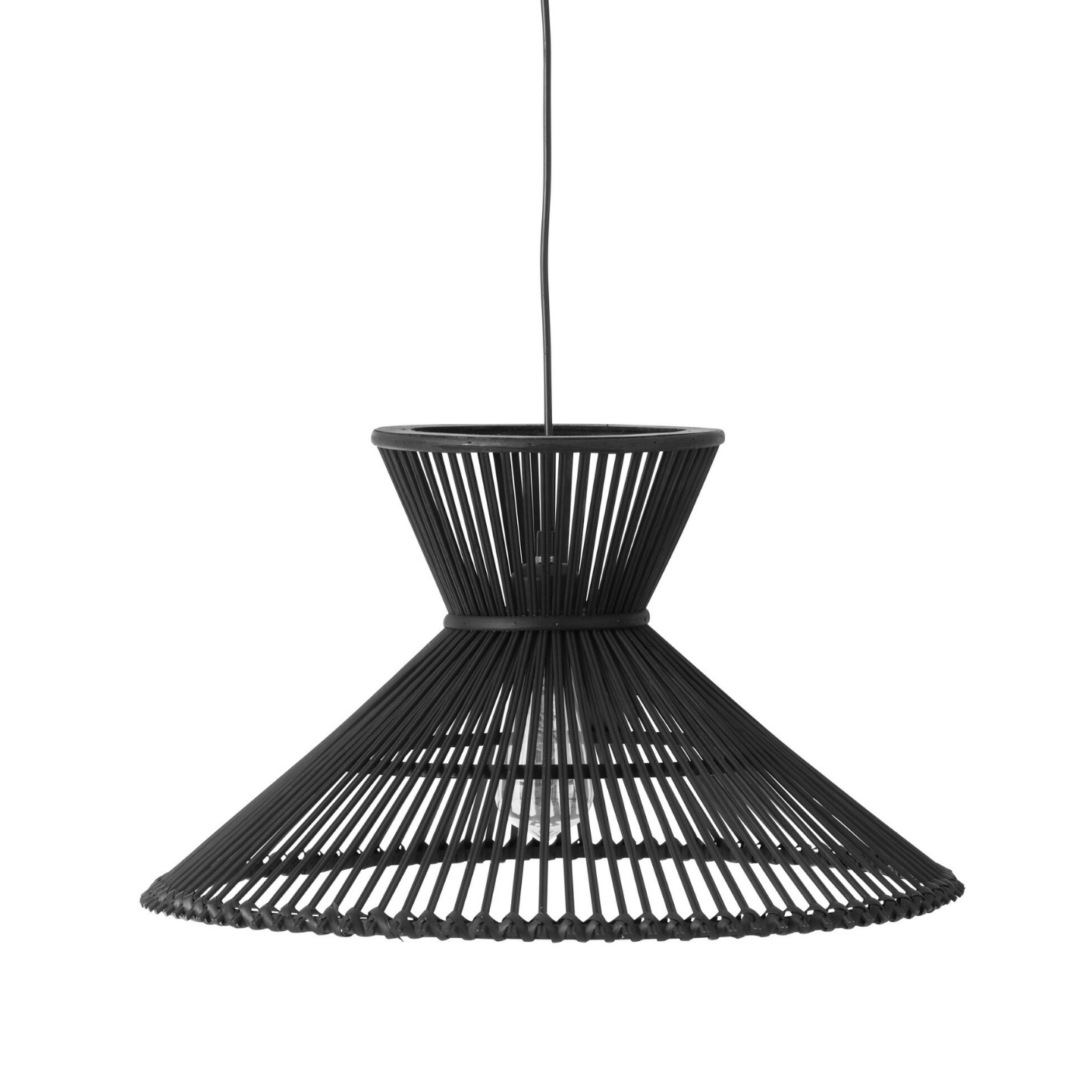 Hanglamp Rotan Zwart