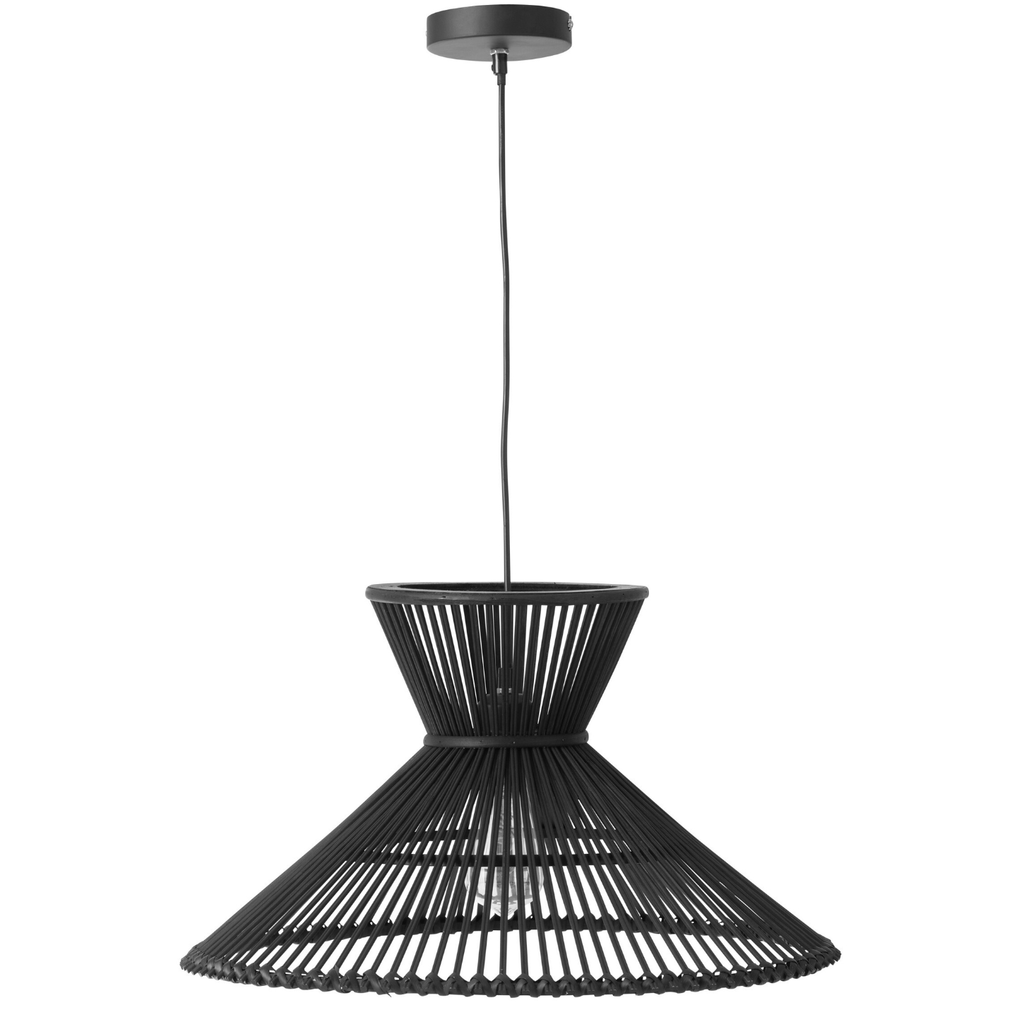 Hanglamp Rotan Zwart 2