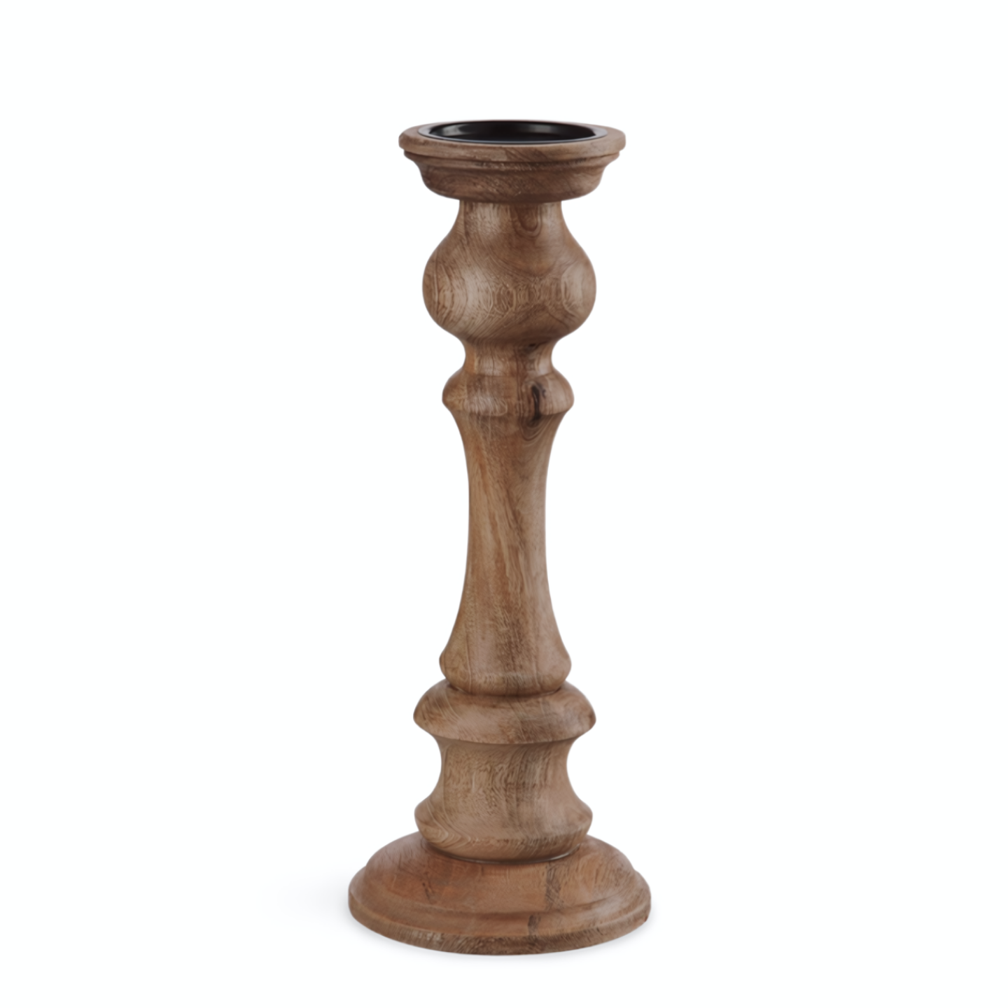 Kandelaar Hout Groot Bruin Landelijk 40 cm