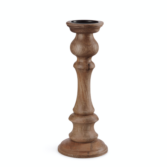 Kandelaar Hout Groot Bruin Landelijk 40 cm