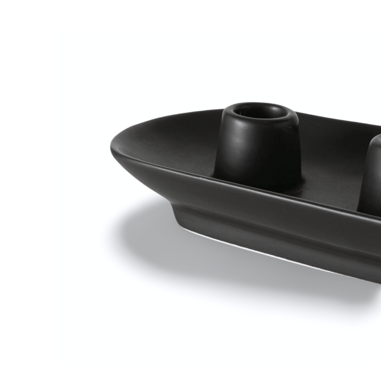 Kandelaar Zwart 4 kaarsen Detail