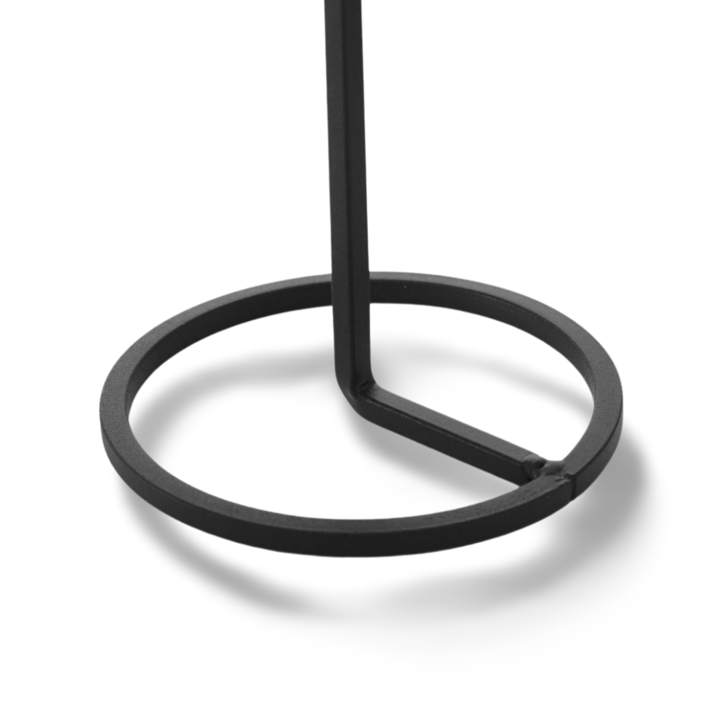 Kandelaar Zwart Metaal Detail Voet