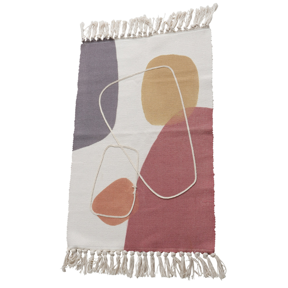 Klein Vloerkleed Slaapkamer Abstract 90 x 60 cm