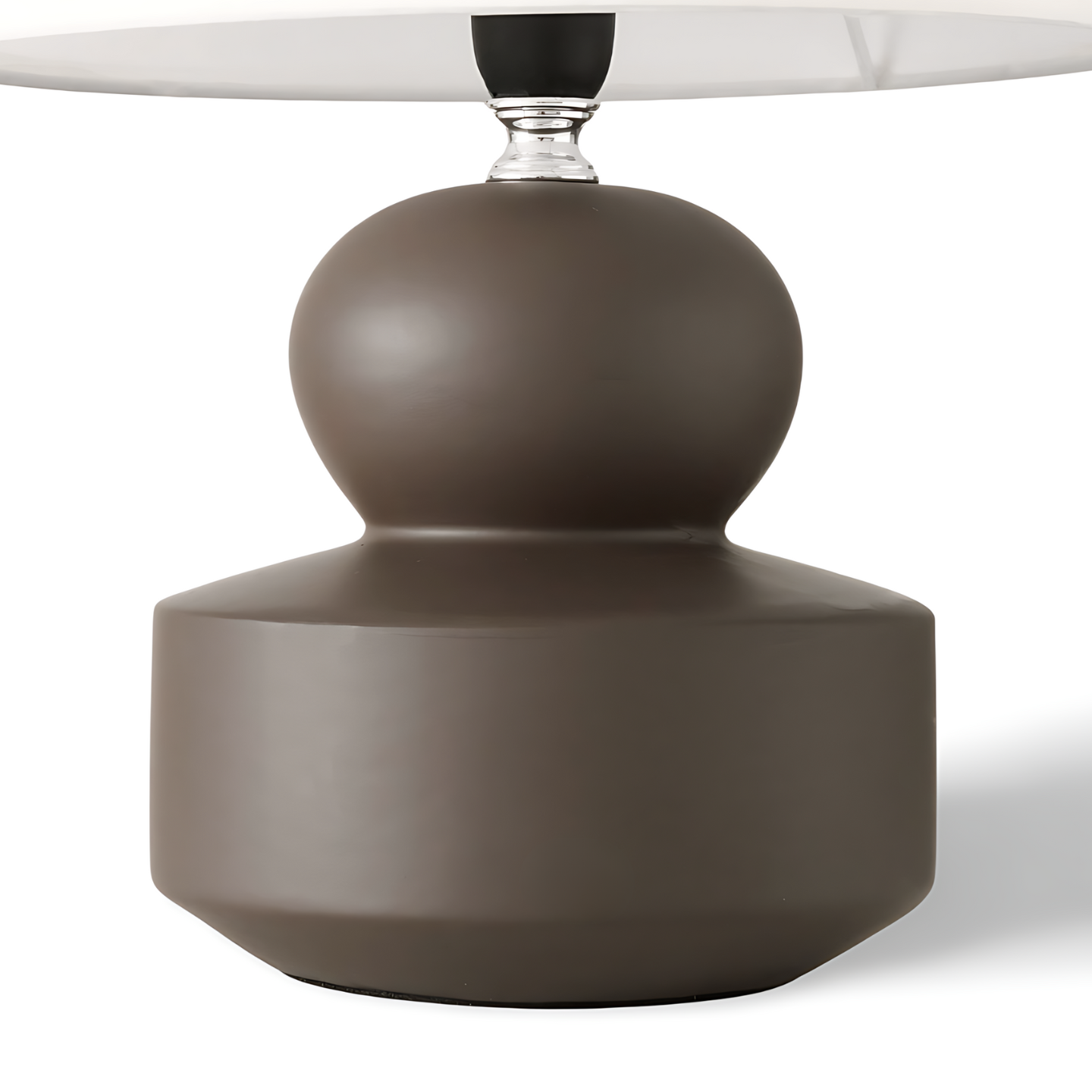 Kleine Design Tafellamp Bruin Detail