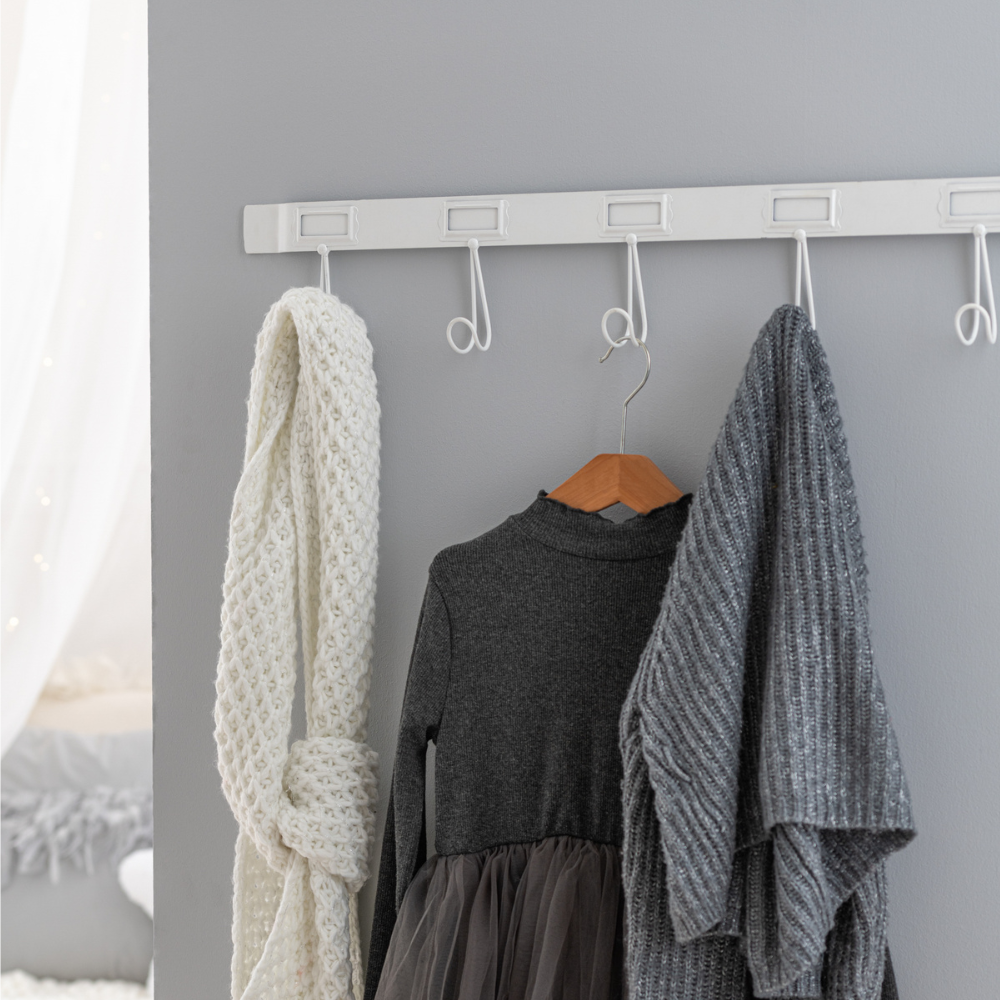 Kleine Kapstok Wit Metaal Sfeerfoto 2