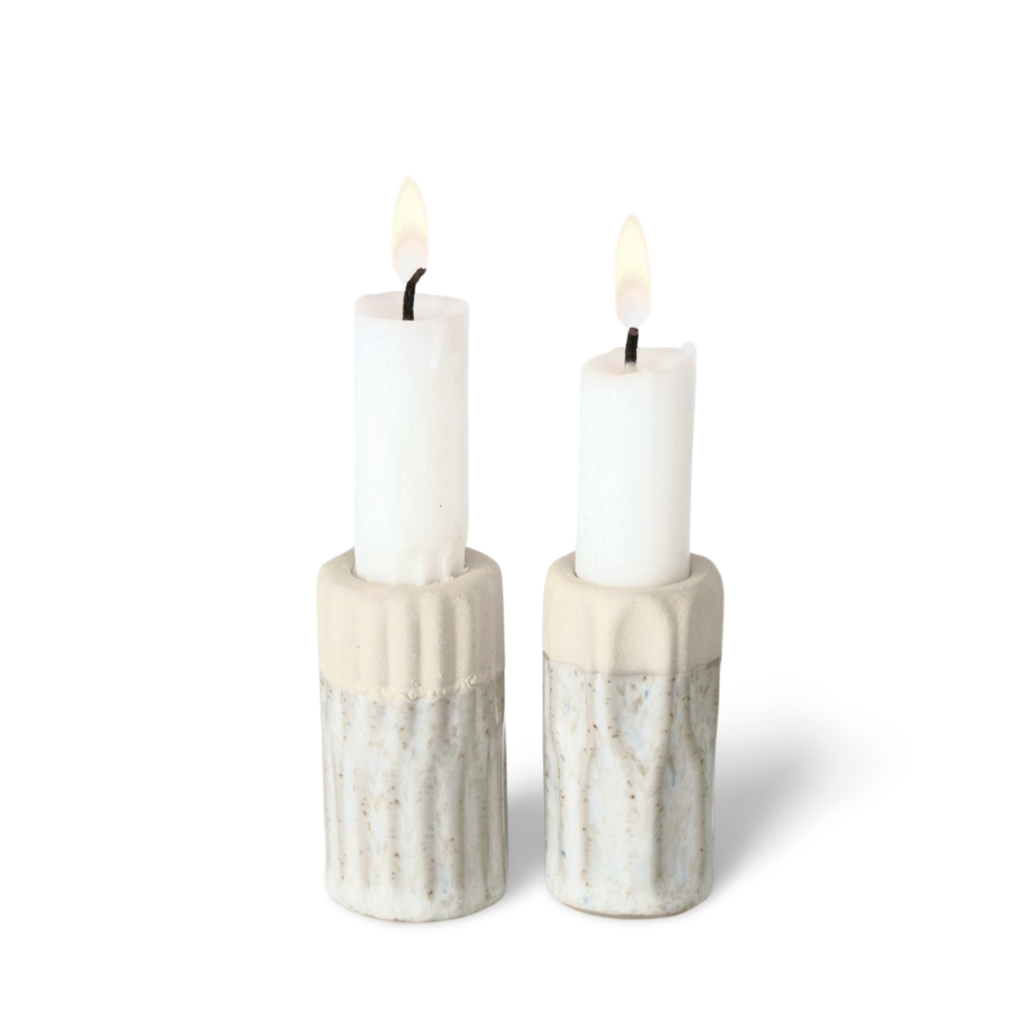 Kleine Mini Kandelaar Beige In Situatie