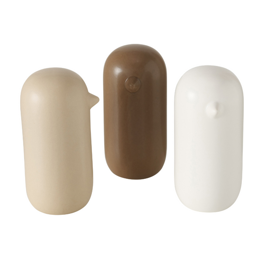 Kleine Vogel Beeldjes Modern - Set 3