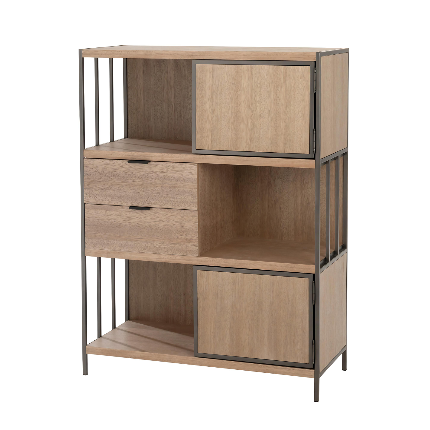 Kleine Wandkast Hout Laag Bruin