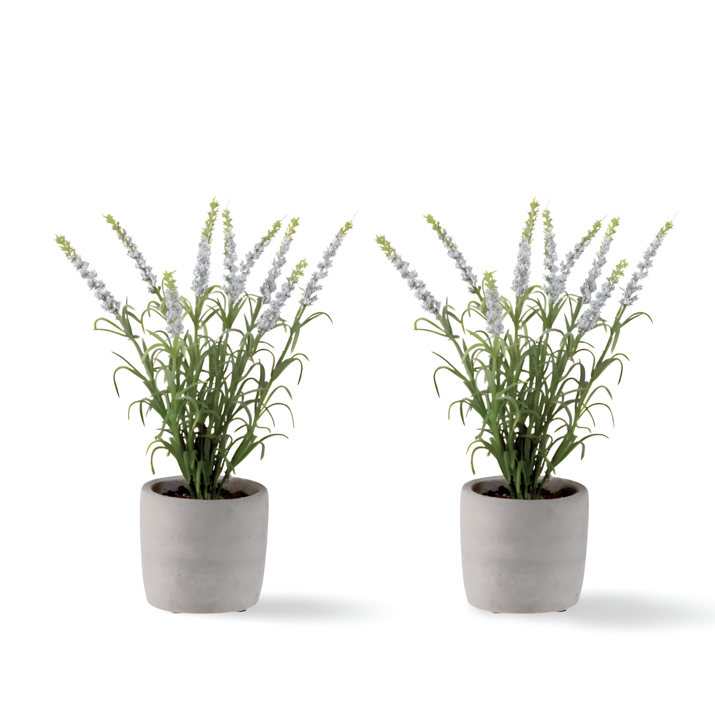 Kunstplant Lavendel In Pot 28 cm - Set van 2
