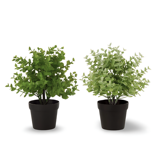 Kunstplant Vetplant In Pot 25 cm - Set 2