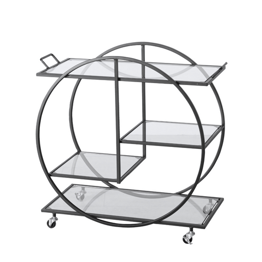 Luxe Bar Trolley Zwart