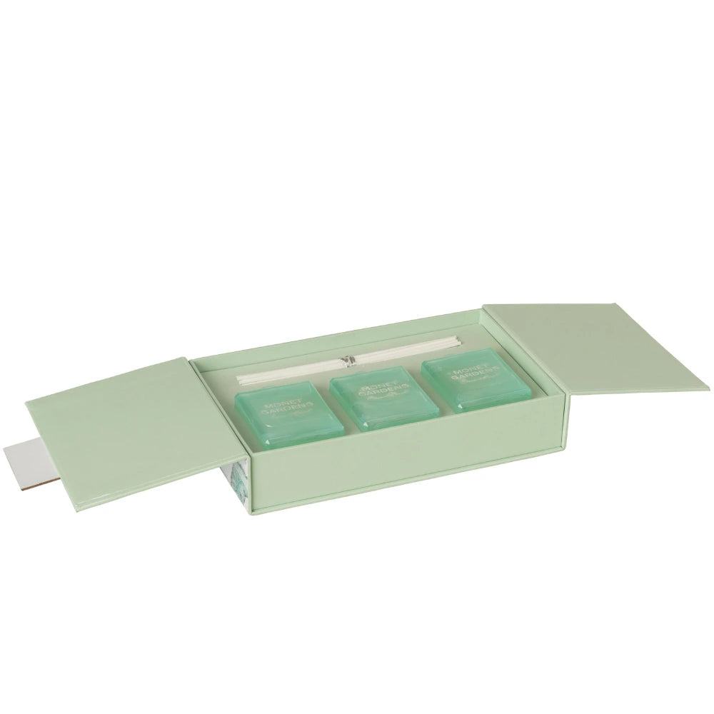 Luxe Geurstokjes Cadeauset Groen Binnenkant