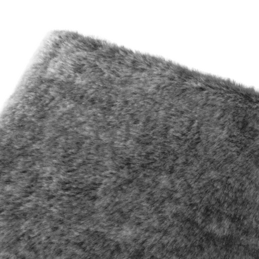 Luxe Grote Fleece Plaid Grijs Detail