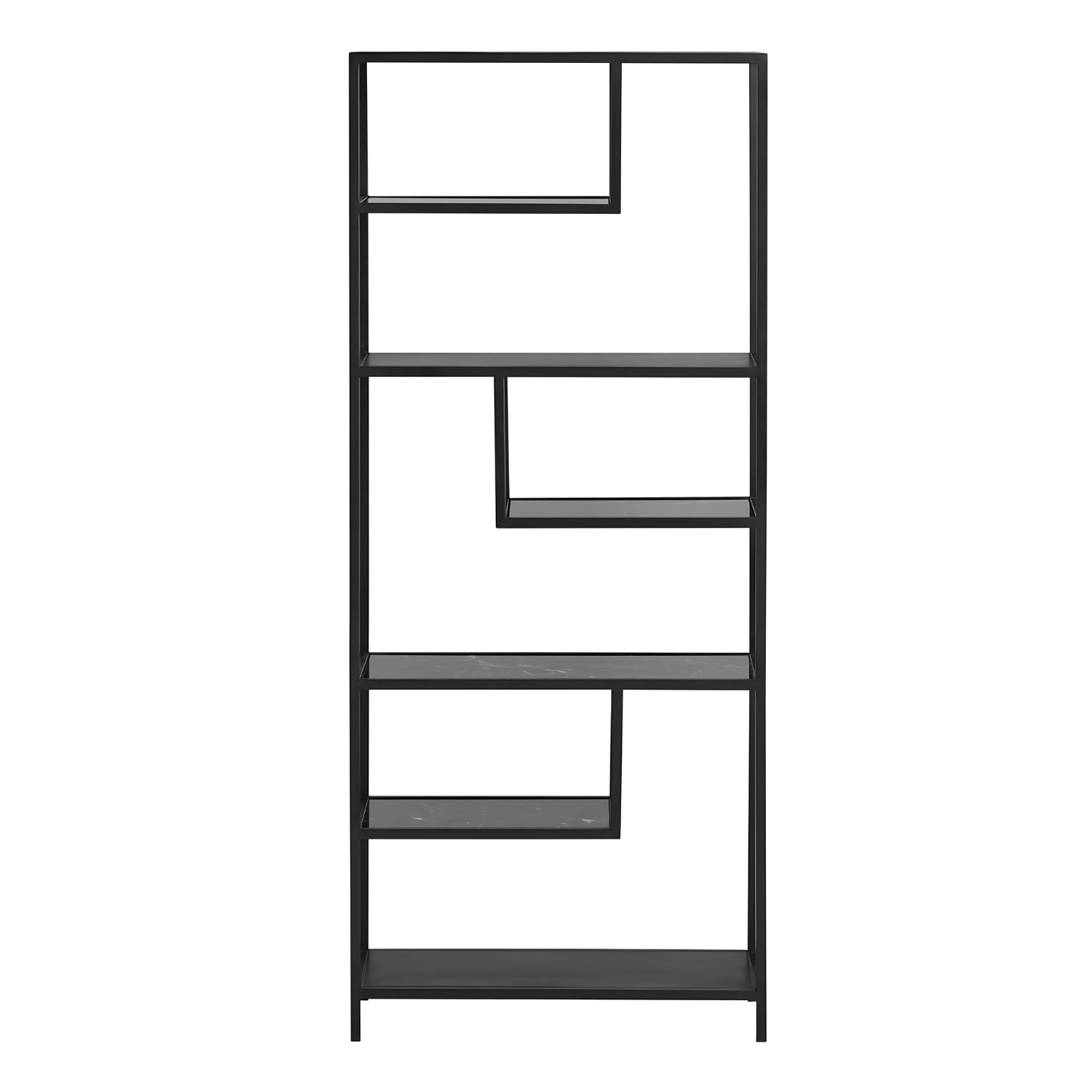 Luxe Open Vakkenkast Zwart Metaal 2