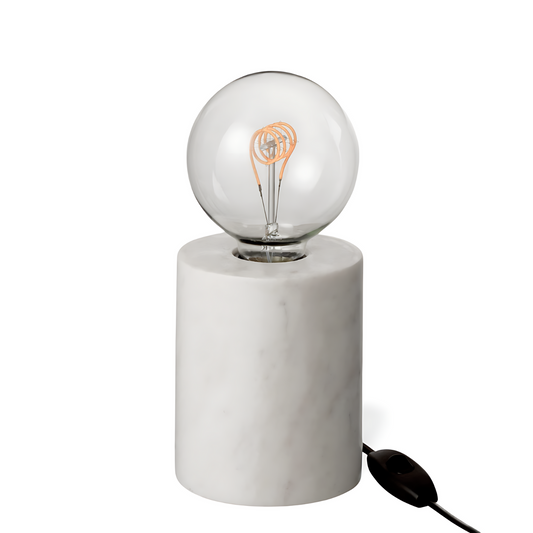 Luxe Tafellamp Marmer Wit