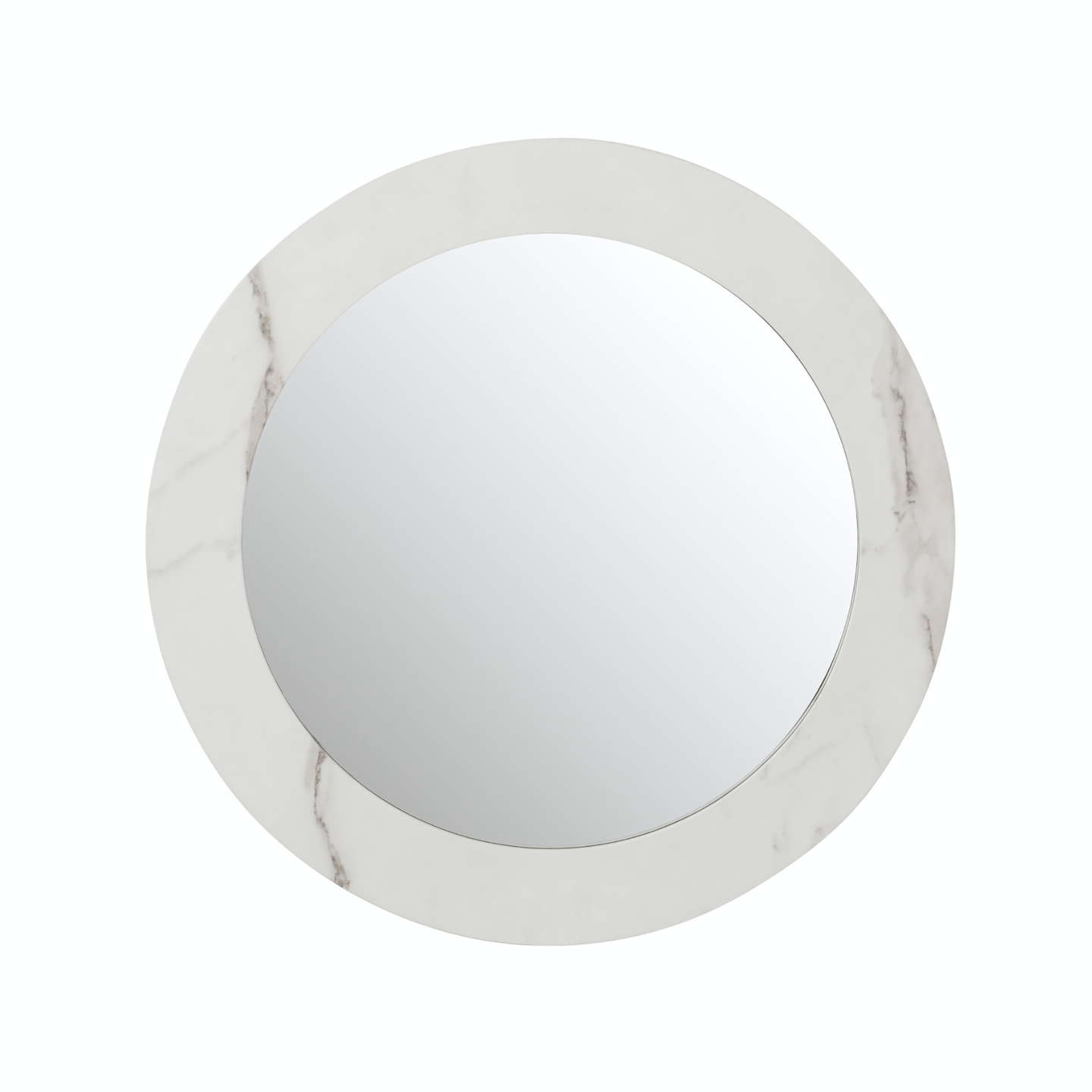 Luxe Wandspiegel Wit Marmer Rond Ø 60 cm