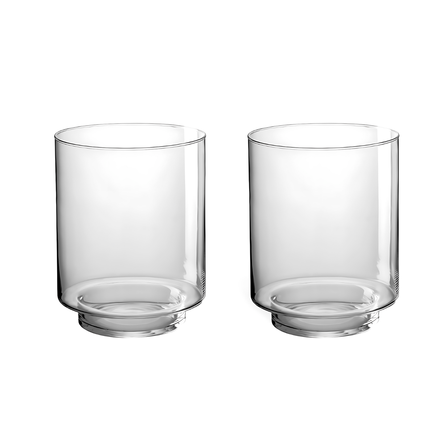Modern Design Windlicht Glas - Set 2