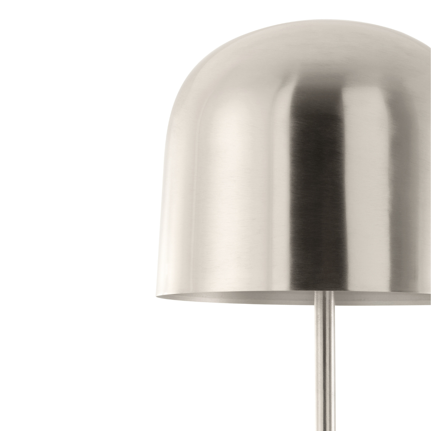 Moderne Zilveren Vloerlamp Kap