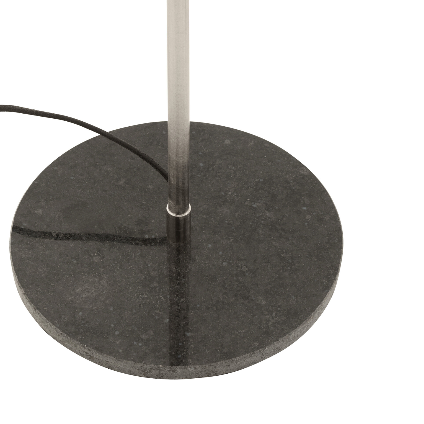 Moderne Zilveren Vloerlamp Voet Marmer