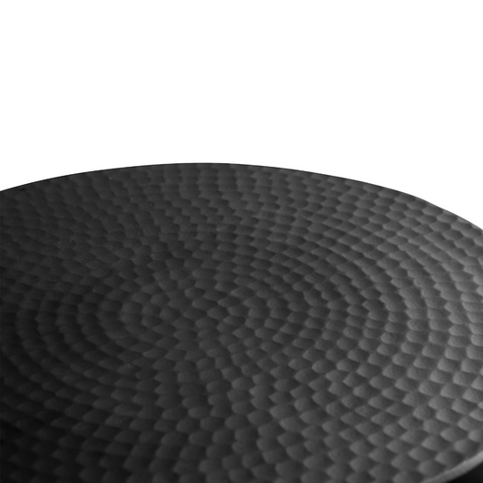 Oosterse Bijzettafel Rond Zwart Tafelblad