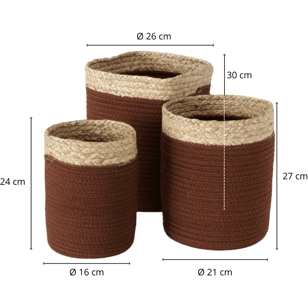 Opbergmand Katoen Met Zeegras Afmetingen