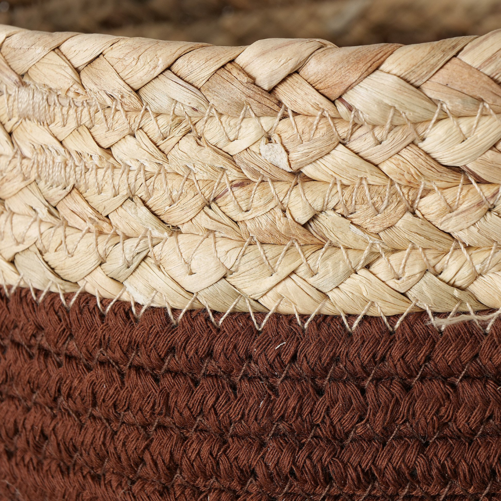 Opbergmand Katoen Met Zeegras Detail