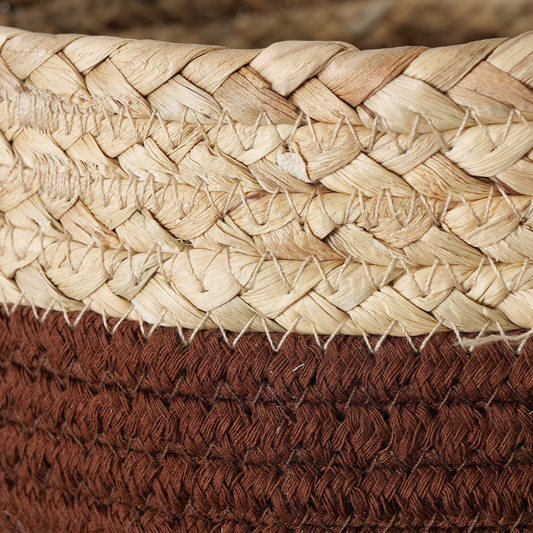 Opbergmand Katoen Met Zeegras Detail