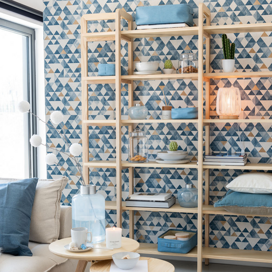 Opbergmand Kinderkamer Stof Blauw Sfeerfoto