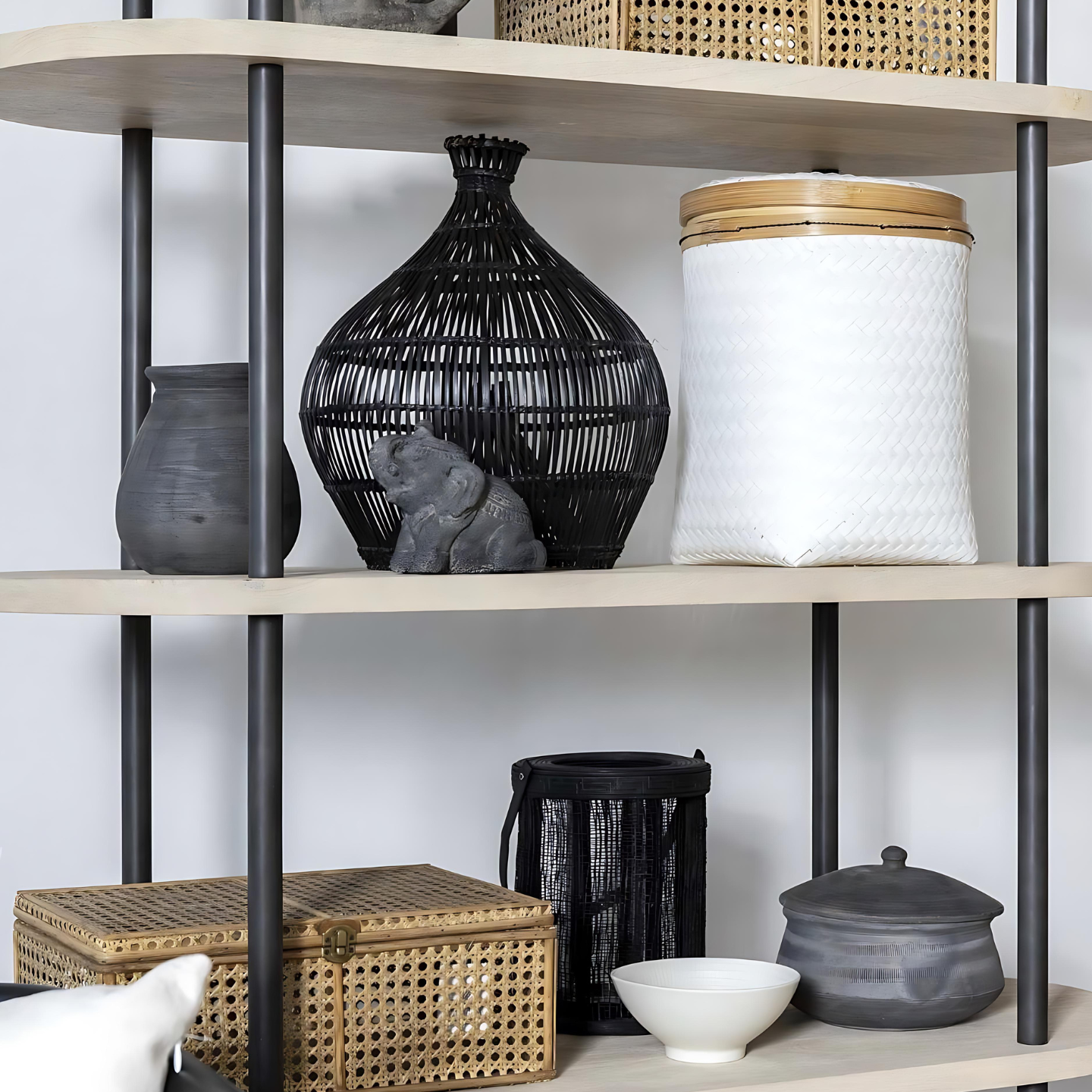 Open Wandkast Hout Modern Sfeerfoto 2